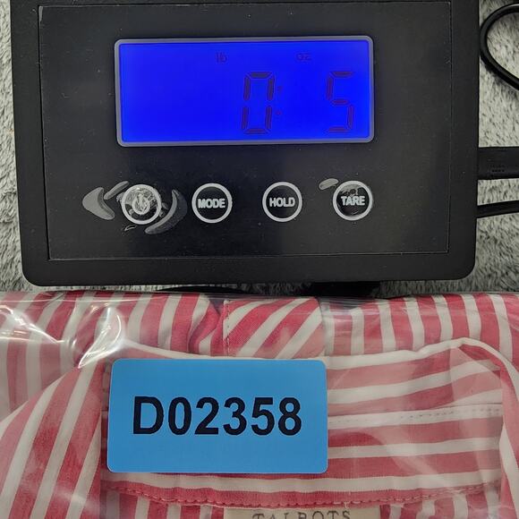 Talbots Top Womens 10 Pink White Striped Stretch Cotton 3/4 Sleeve Button Up - Picture 8 of 8